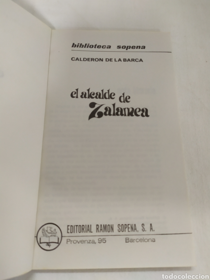 Libros de segunda mano: El alcalde de Zalamea de Editorial Ram&oacute;n Sopena - Foto 3