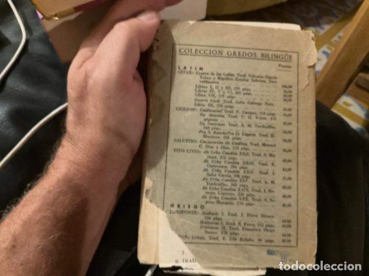 Libros de segunda mano: Catilinarias de Ciceron. Editorial Gredos. - Foto 4