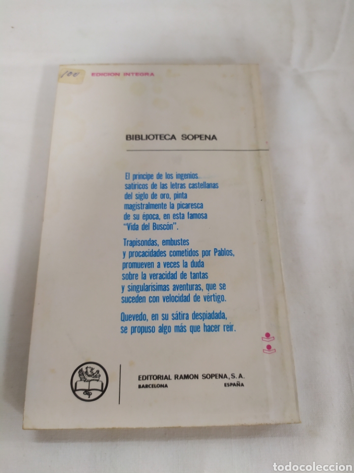 Libros de segunda mano: Historia de la vida del Busc&oacute;n de Editorial Ram&oacute;n Sopena - Foto 2