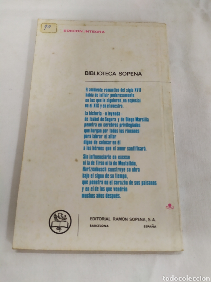Libros de segunda mano: Los amantes de Teruel de Editorial Ram&oacute;n Sopena - Foto 2