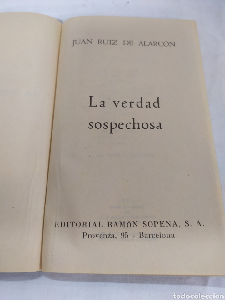 Libros de segunda mano: La verdad sospechosa de Editorial Ram&oacute;n Sopena - Foto 3