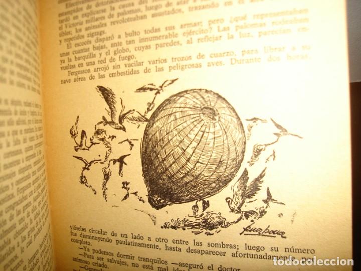 Libros de segunda mano: 26- JULIO VERNE - CINCO SEMANAS EN GLOBO - 1959 - Foto 6