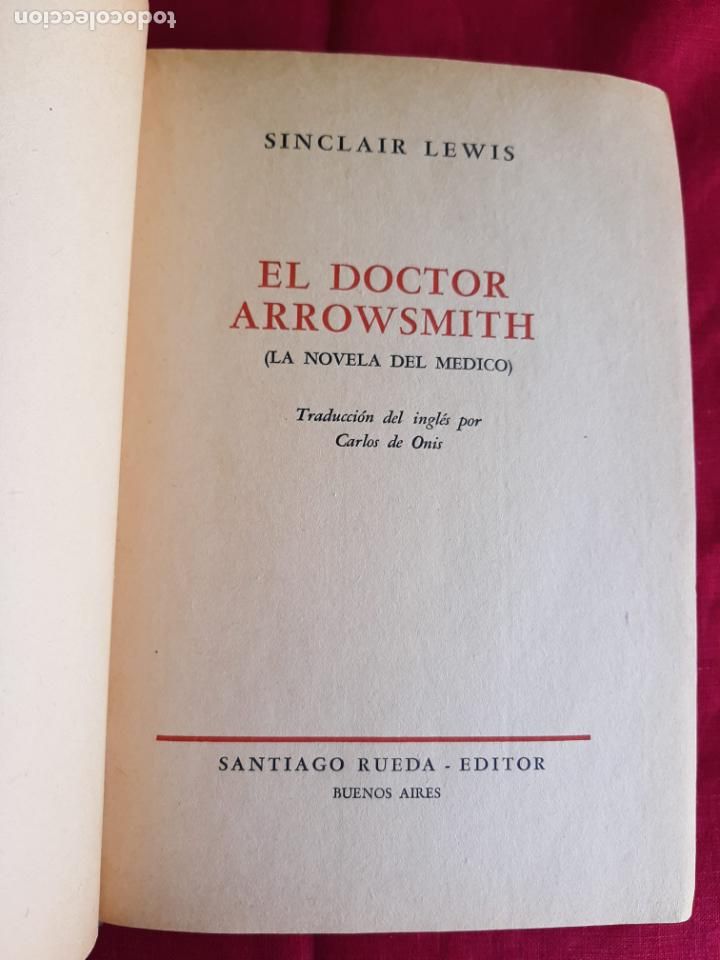 Libros de segunda mano: El doctor Arrowsmith (La novela del m&eacute;dico) - Lewis, Sinclair - Foto 2