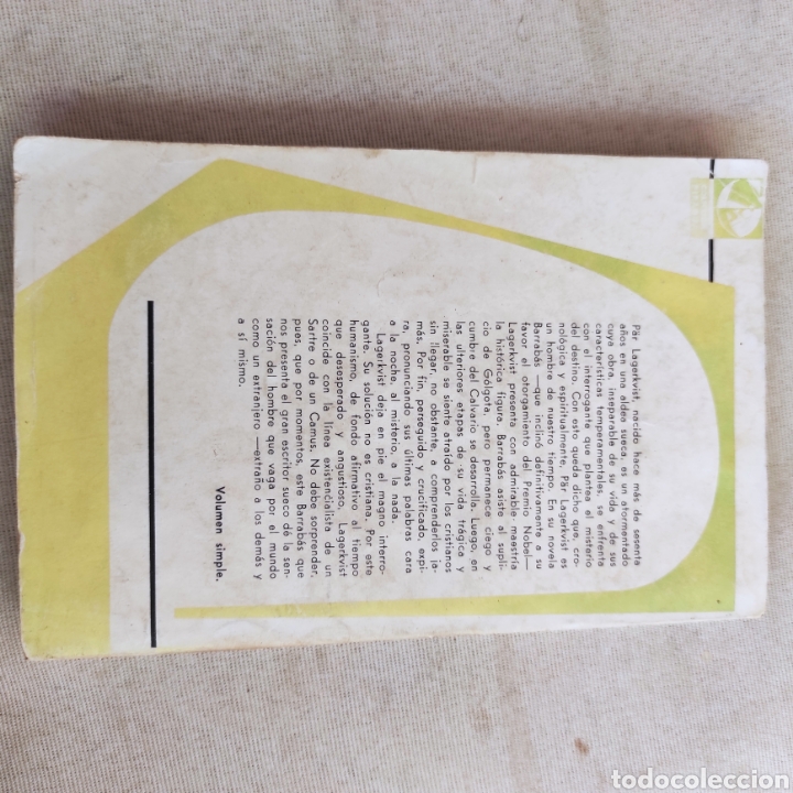 Libros de segunda mano: Barrab&aacute;s. Par Lagerkvist - Foto 3