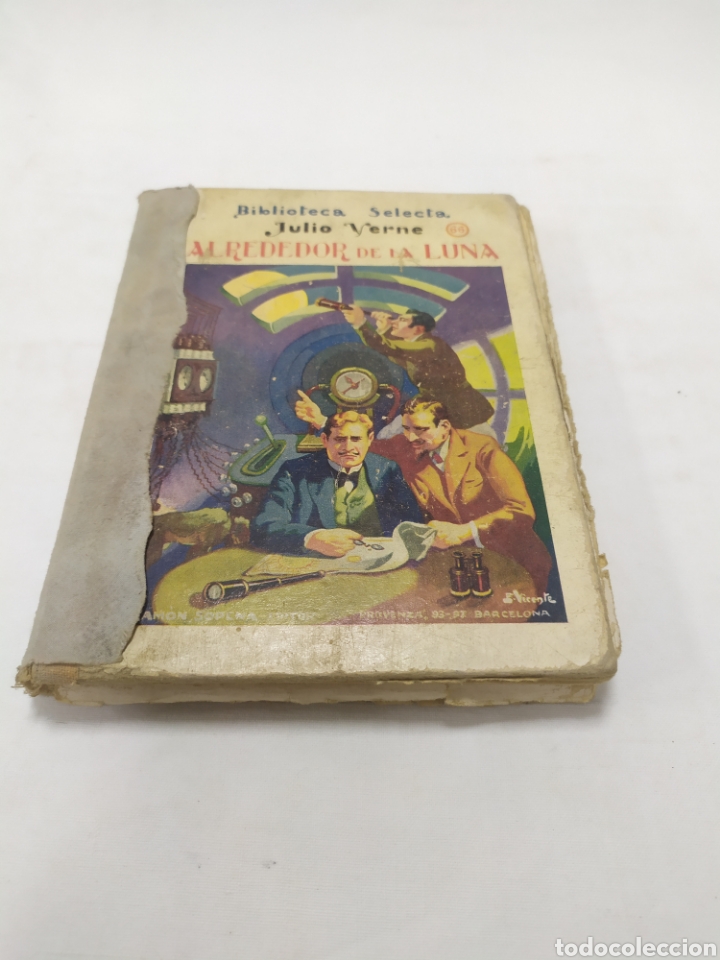 Libros de segunda mano: Alrededor de la luna de Julio Verne - Foto 1