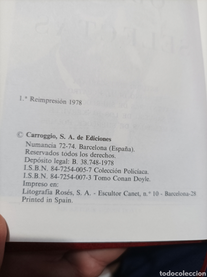 Libros de segunda mano: Obra selectas Arthur Conan doyle editorial carroggio - Foto 3