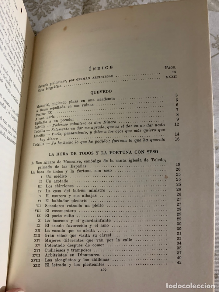 Libros de segunda mano: Obras escogidas de Francisco de Quevedo. - Foto 7