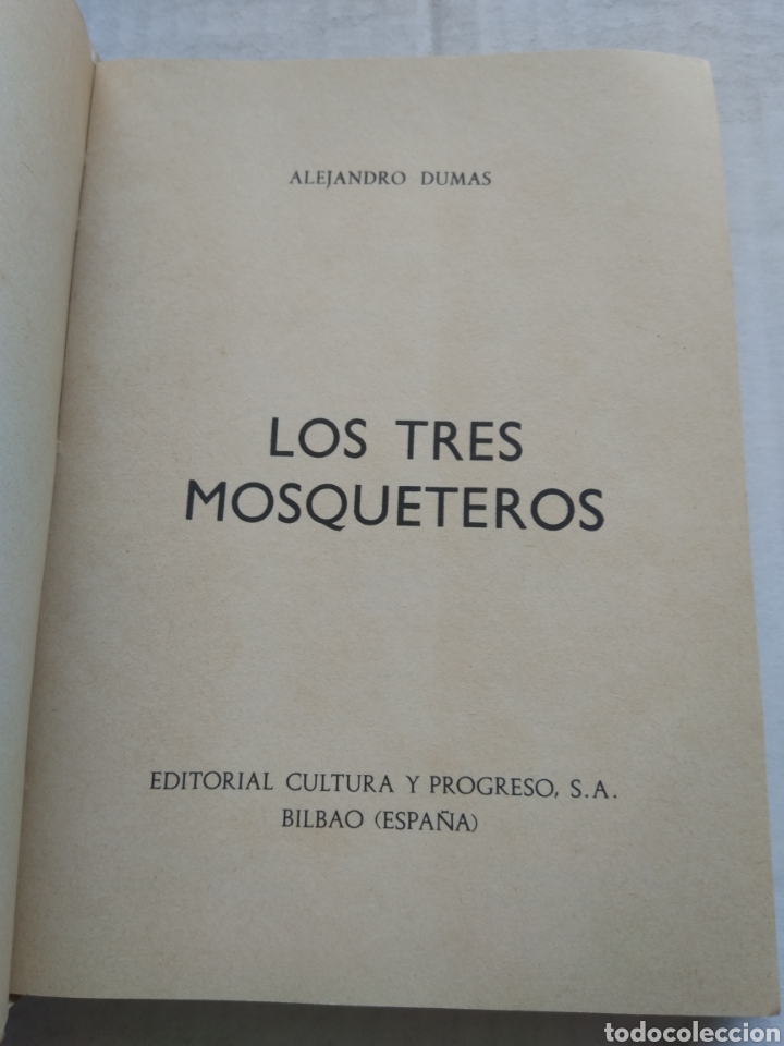 Libros de segunda mano: LOS TRES MOSQUETEROS/ALEJANDRO DUMAS - Foto 2