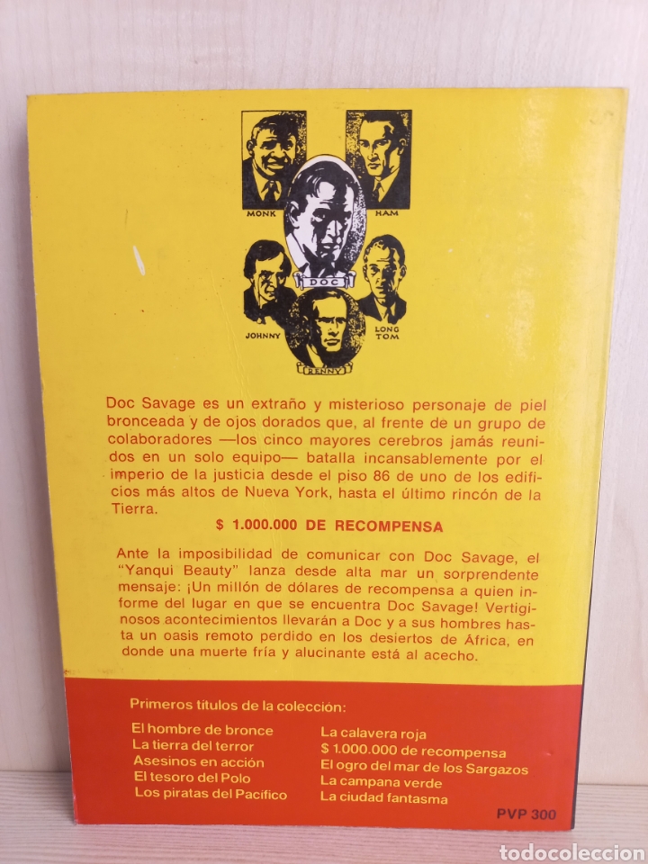 Libros de segunda mano: 1.000.000 de recompensa. Doc Savage 7. Kenneth Robeson. A.T.E., 1980. - Foto 3