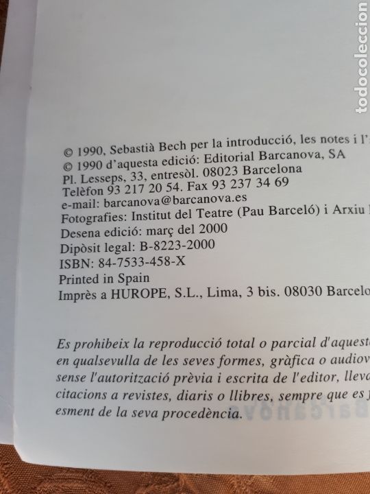 Libros de segunda mano: TERRA BAIXA,ANGEL GUIMERA - Foto 2