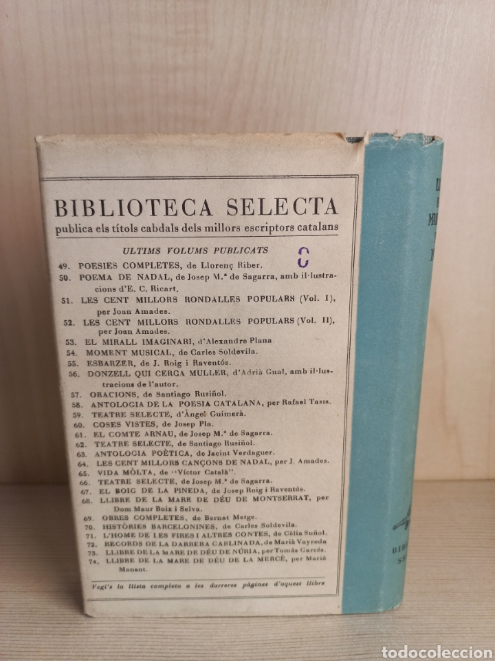 Libros de segunda mano: Llibre de la Mare de D&eacute;u de la Merc&egrave;. Mari&agrave; Manent. Editorial Selecta, Biblioteca Selecta 74, 1950. - Foto 3
