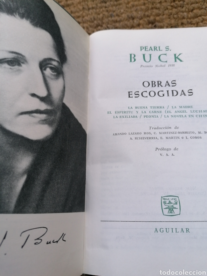 Libros de segunda mano: PREMIOS NOBEL. AGUILAR. PEARL S. BUCK - Foto 3