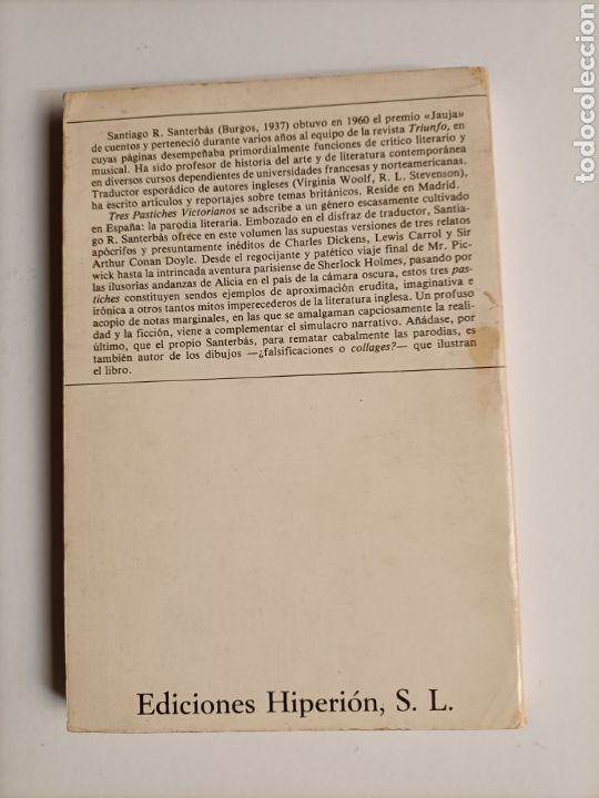 Libros de segunda mano: Tres pastiches victorianos Santiago R. Santerb&aacute;s - Foto 6