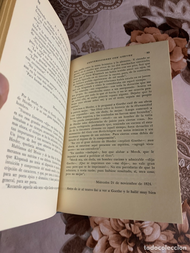 Libros de segunda mano: Conversaciones con Goethe. J. P. Eckermann. - Foto 9