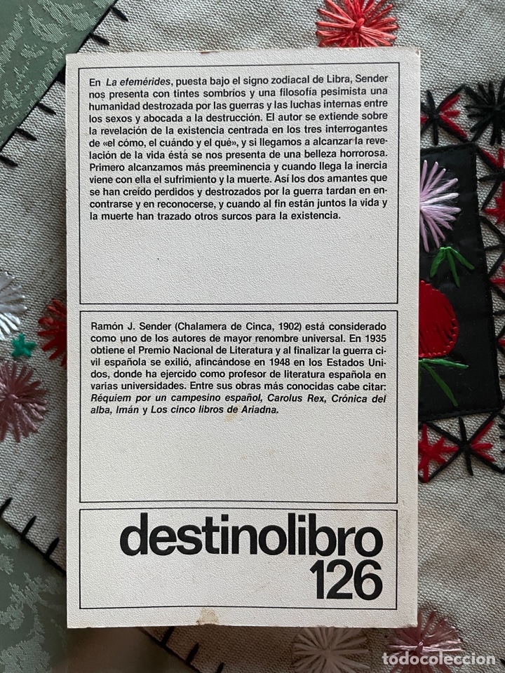 Libros de segunda mano: Ram&oacute;n J Sender: la efem&eacute;rides bajo el signo de libra - Foto 2