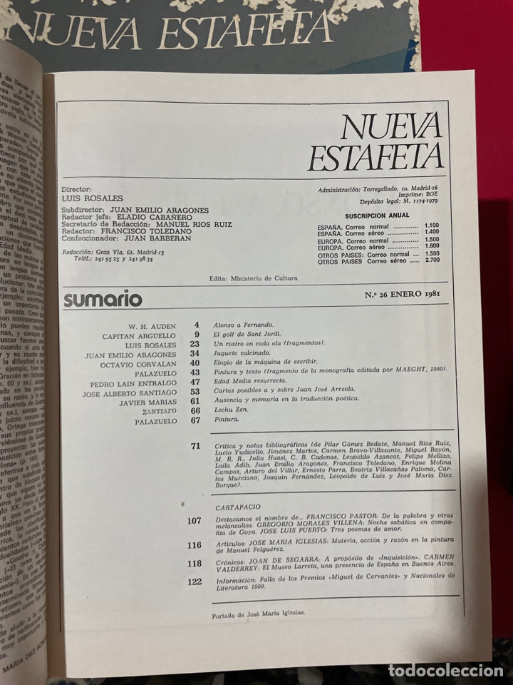 Libros de segunda mano: Nueva estafeta (revista literaria) - Foto 5