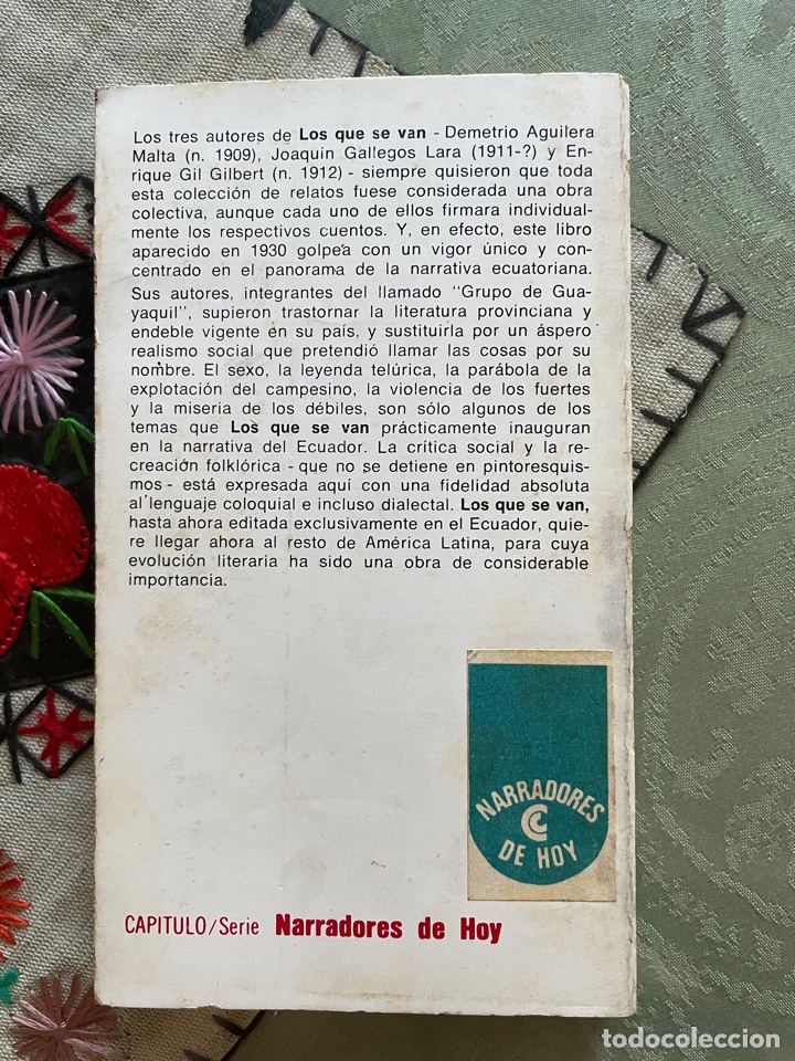 Libros de segunda mano: Los que se van (cuentos del cholo y del montuvio) - Foto 2