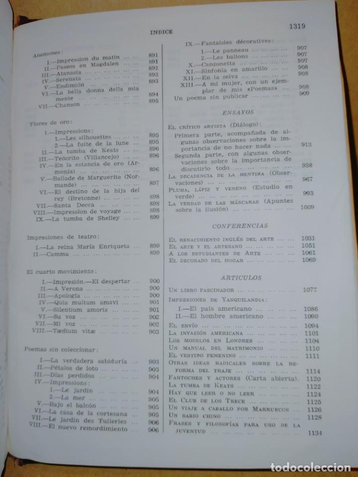 Libros de segunda mano: OSCAR WILDE. OBRAS COMPLETAS .AGUILAR - Foto 6