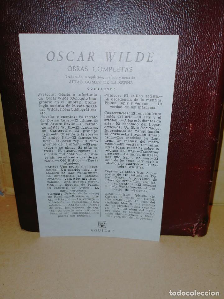 Libros de segunda mano: OSCAR WILDE. OBRAS COMPLETAS .AGUILAR - Foto 9