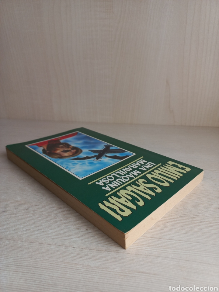 Libros de segunda mano: Una m&aacute;quina maravillosa. Emilio Salgari. Ediciones Orbis, 1987. - Foto 4
