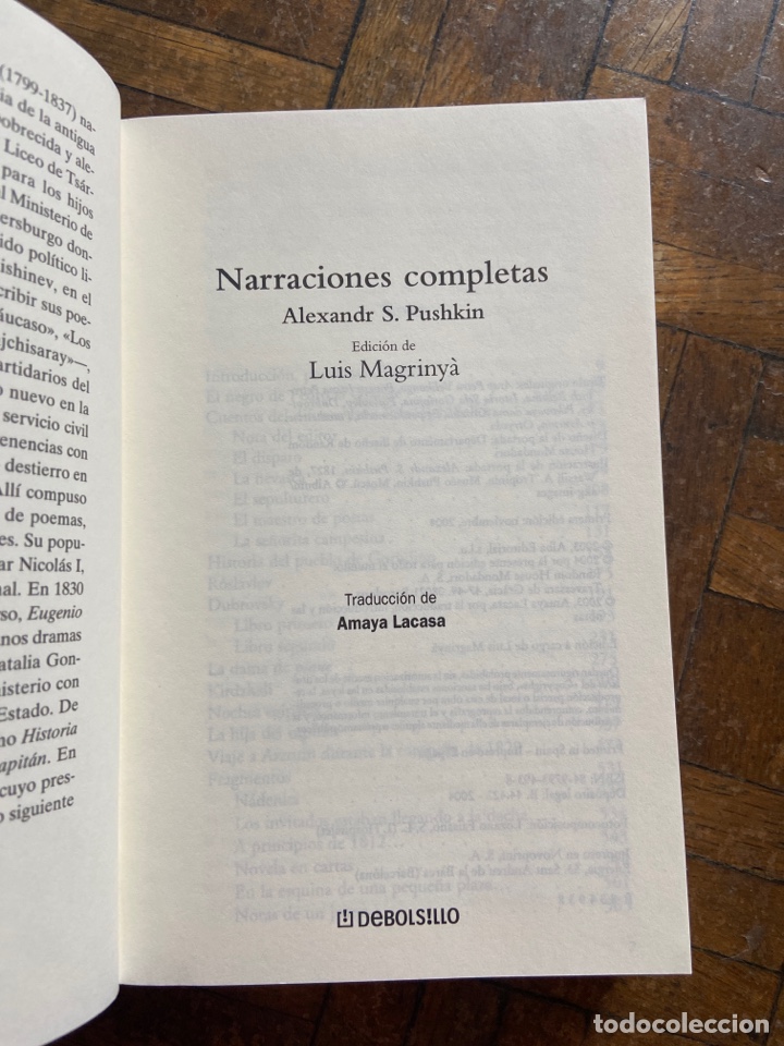 Libros de segunda mano: Narraciones completas - Alexandr S. Pushkin - DeBolsillo (2004) - Foto 3