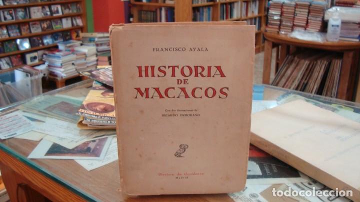 Libros de segunda mano: FRANCISCO AYALA, HISTORIA DE MACACOS, REVISTA DE OCCIDENTE - Foto 1