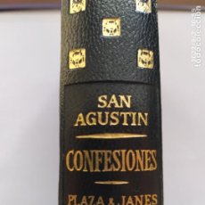 Libros de segunda mano: SAN AGUSTIN CONFESIONES. PLAZA & JANES 1ª EDICION 1961. PAPEL BIBLIA. Lote 359016890
