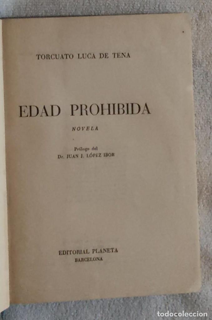 Libros de segunda mano: EDAD PROHIBIDA. - Foto 1