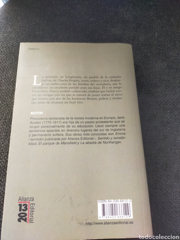 Libros de segunda mano: ORGULLO Y PREJUICIO JANE AUSTEN ALIANZA EDITORIAL - Foto 3
