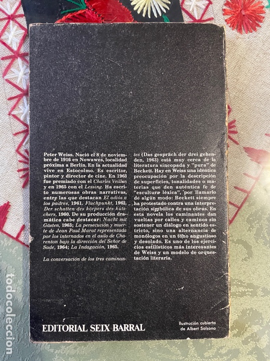 Libros de segunda mano: La conversaci&oacute;n de los tres caminantes (peter weiss) - Foto 2