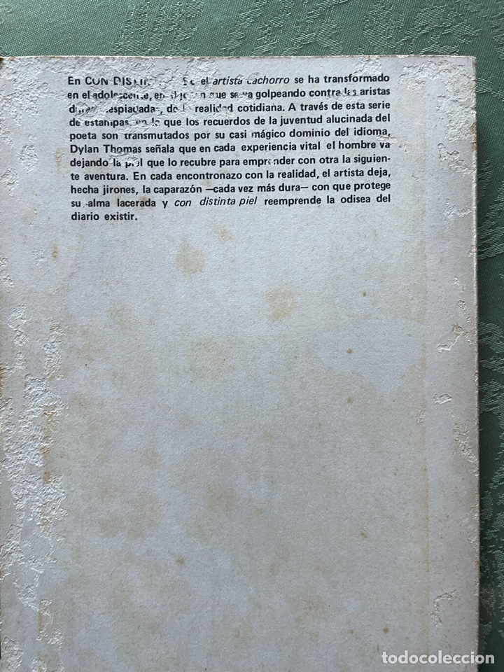 Libros de segunda mano: Con distinta piel (dylan thomas) - Foto 3