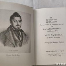 Libros de segunda mano: EL POBRECITO HABLADOR. MARIANO JOSÉ DE LARRA. Lote 361092080