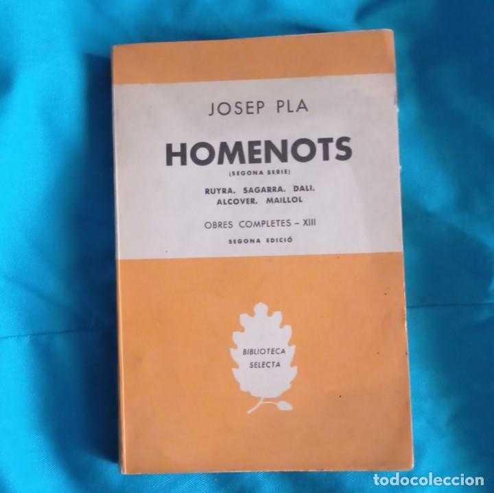 Libros de segunda mano: HOMENOTS - JOSEP PLA (CATAL&Agrave;) - Foto 1