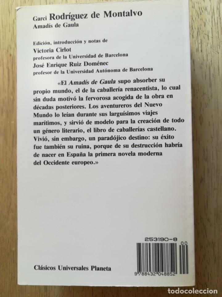 Libros de segunda mano: Amad&iacute;s de Gaula. Garci Rodr&iacute;guez de Montalvo - Foto 2