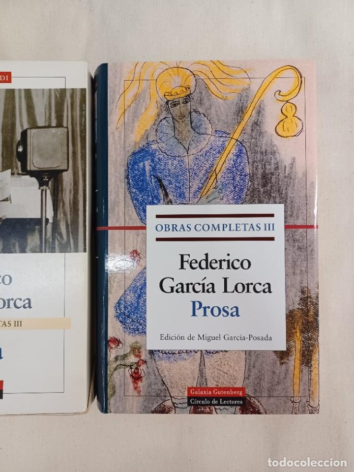 Libros de segunda mano: GARC&Iacute;A LORCA, FEDERICO. PROSA. OBRAS COMPLETAS III - Foto 1