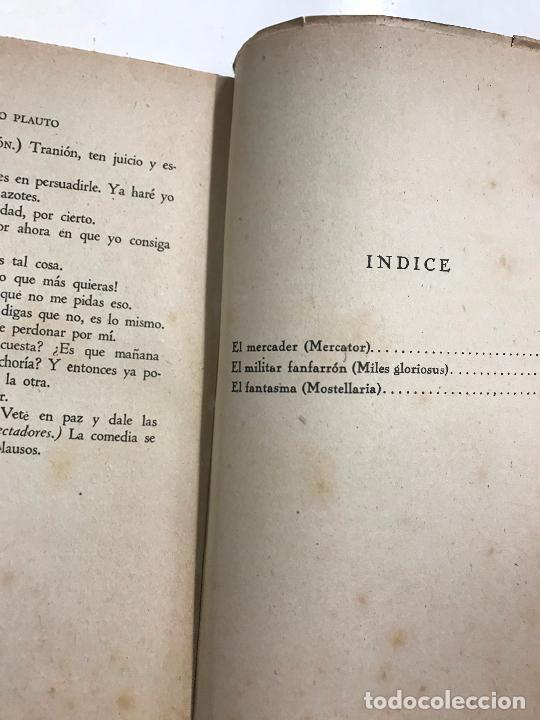 Libros de segunda mano: COMEDIAS DE PLAUTO , LOS 5 TOMOS, EDITORIAL HERNANDO, A&Ntilde;O 1944 - Foto 6