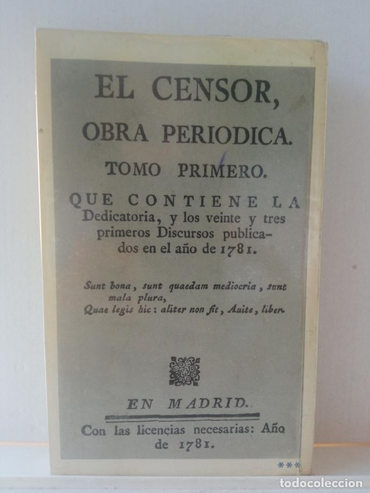 Libros de segunda mano: EL CENSOR (1781-1787) (Textos Hisp&aacute;nicos Modernos) - Foto 2