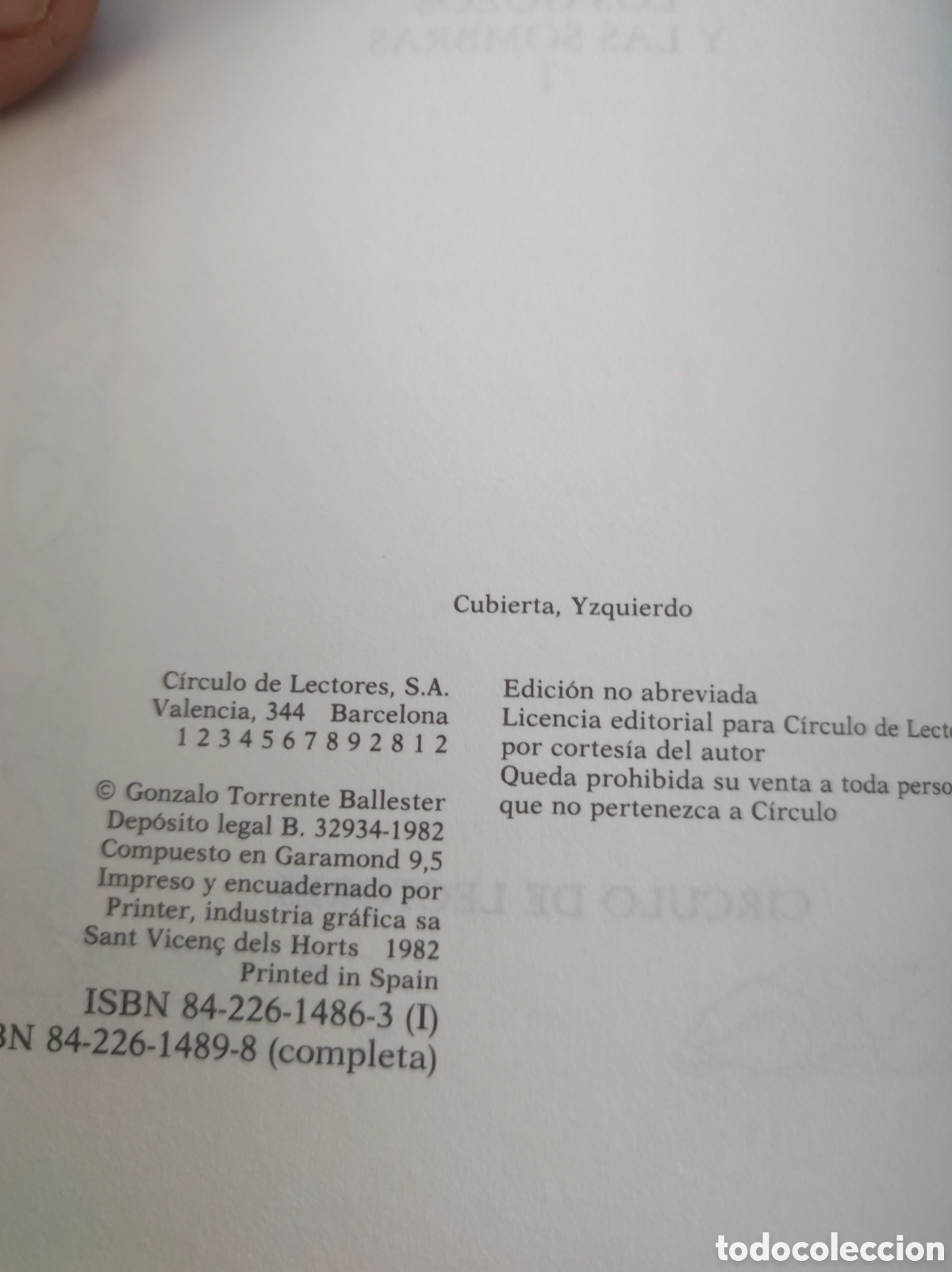 Libros de segunda mano: Los gozos y las sombras en tres tomos - Foto 3