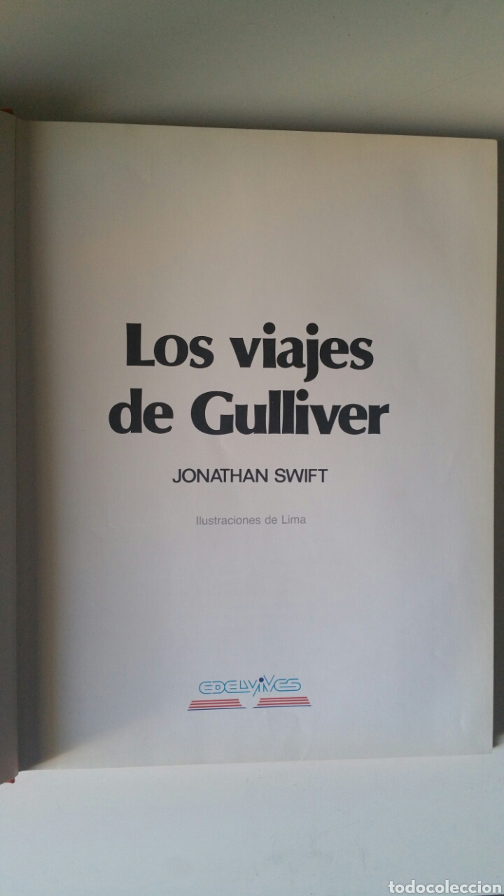 Libros de segunda mano: Los viajes de gulliver. Jonathan Swift, editorial edelvives 1986. - Foto 6