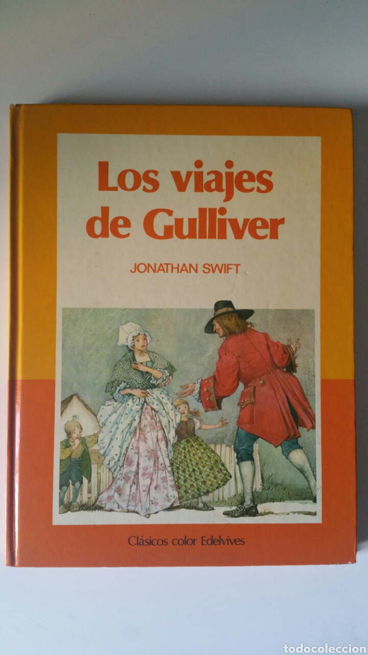 Libros de segunda mano: Los viajes de gulliver. Jonathan Swift, editorial edelvives 1986. - Foto 1