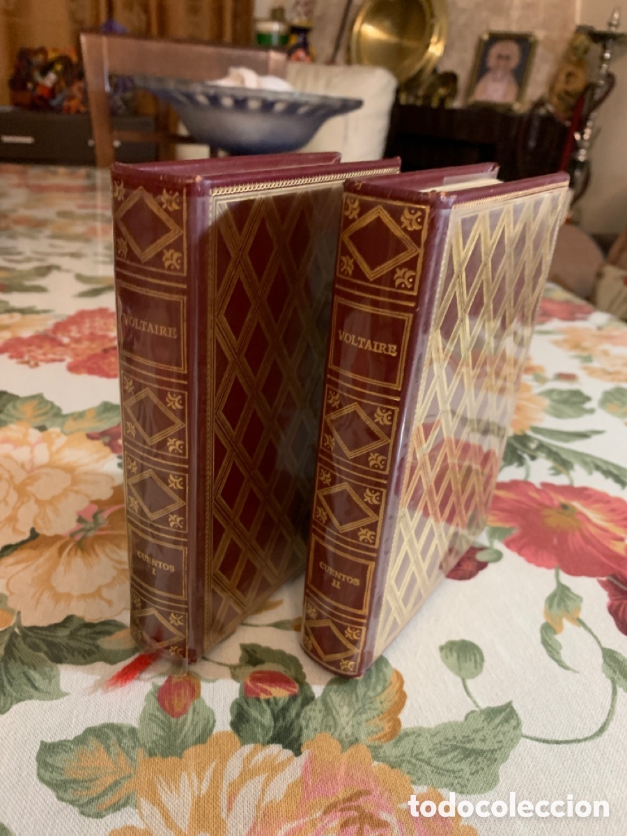 Libros de segunda mano: Cuentos escogidos. Voltaire. 2 tomos. Los Amigos de la Historia. - Foto 2