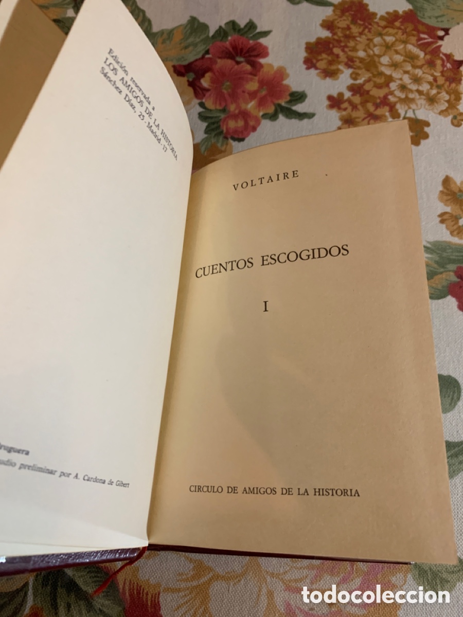 Libros de segunda mano: Cuentos escogidos. Voltaire. 2 tomos. Los Amigos de la Historia. - Foto 8
