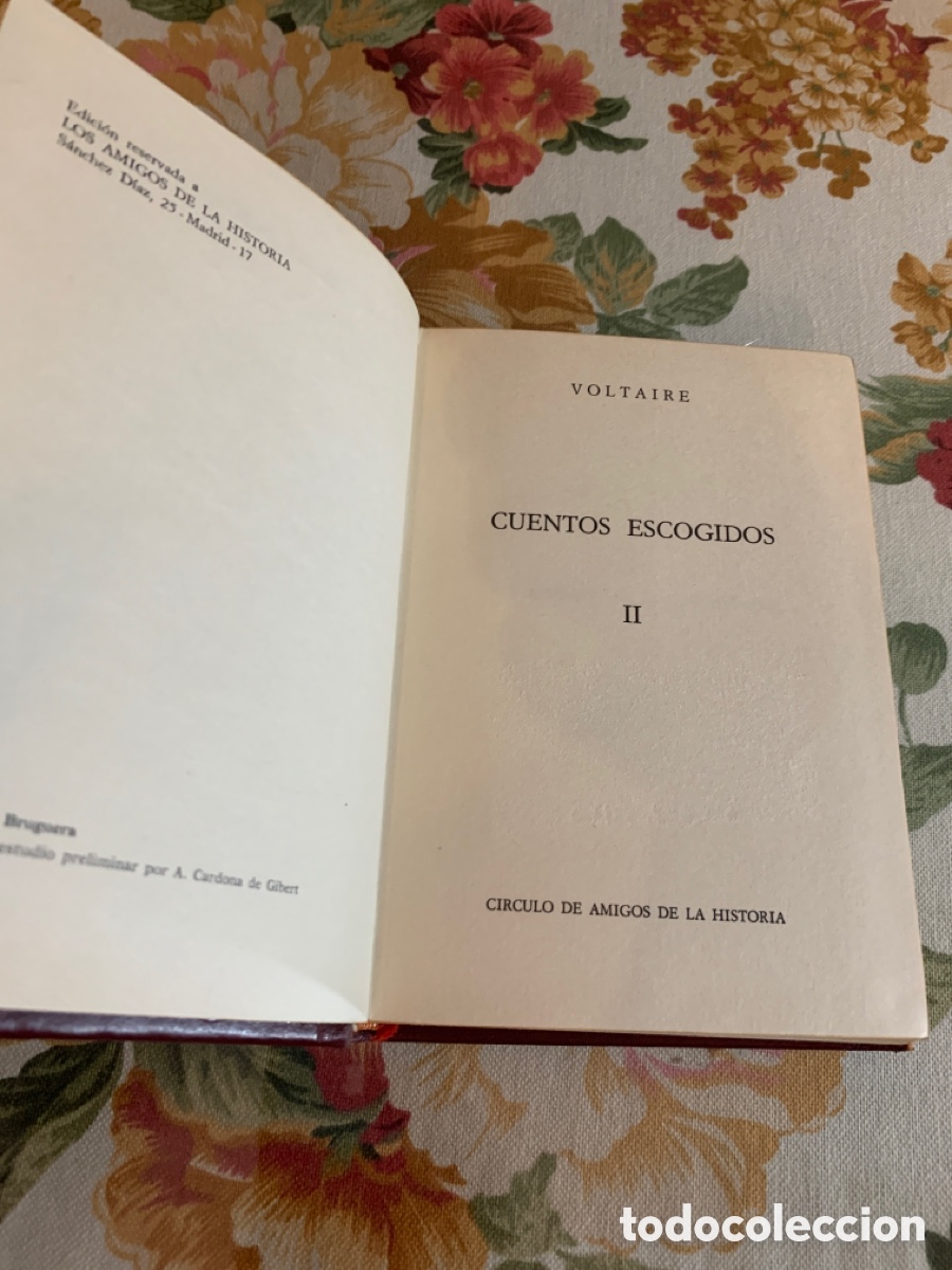 Libros de segunda mano: Cuentos escogidos. Voltaire. 2 tomos. Los Amigos de la Historia. - Foto 14
