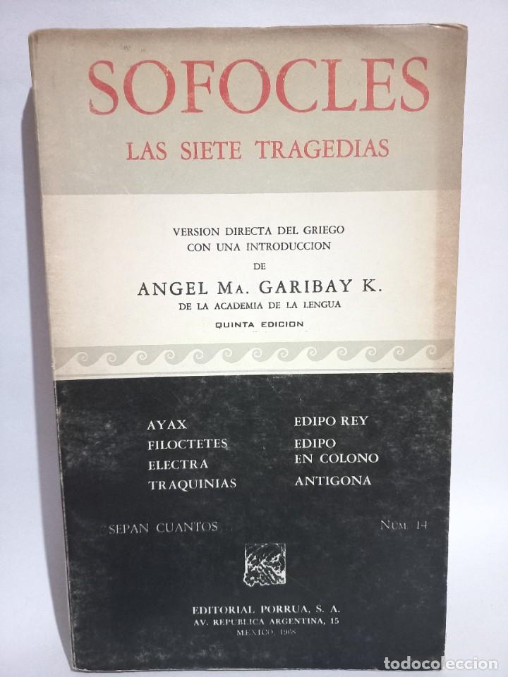 Libros de segunda mano: Sofocles - Las Siete Tragedias - 1968 - Foto 1