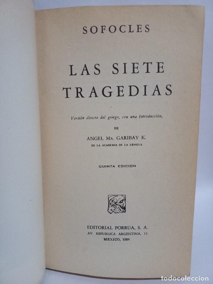 Libros de segunda mano: Sofocles - Las Siete Tragedias - 1968 - Foto 3