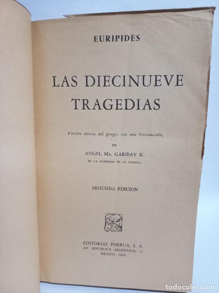 Libros de segunda mano: Euripides - Las Diecinueve Tragedias - 1966 - Foto 3