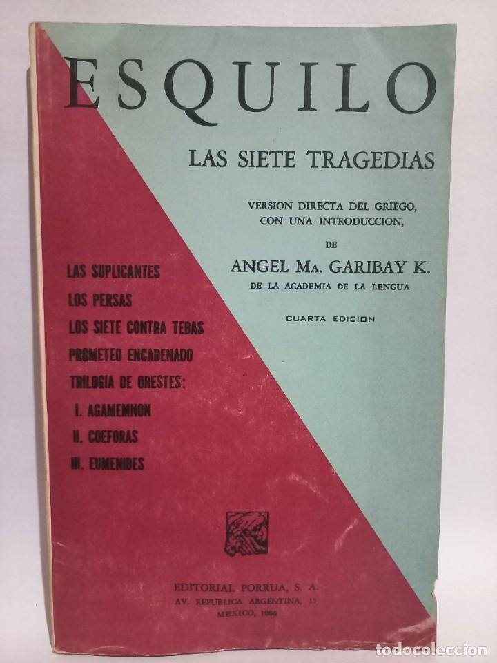 Libros de segunda mano: Esquilo - Las Siete Tragedias - 1966 - Foto 1