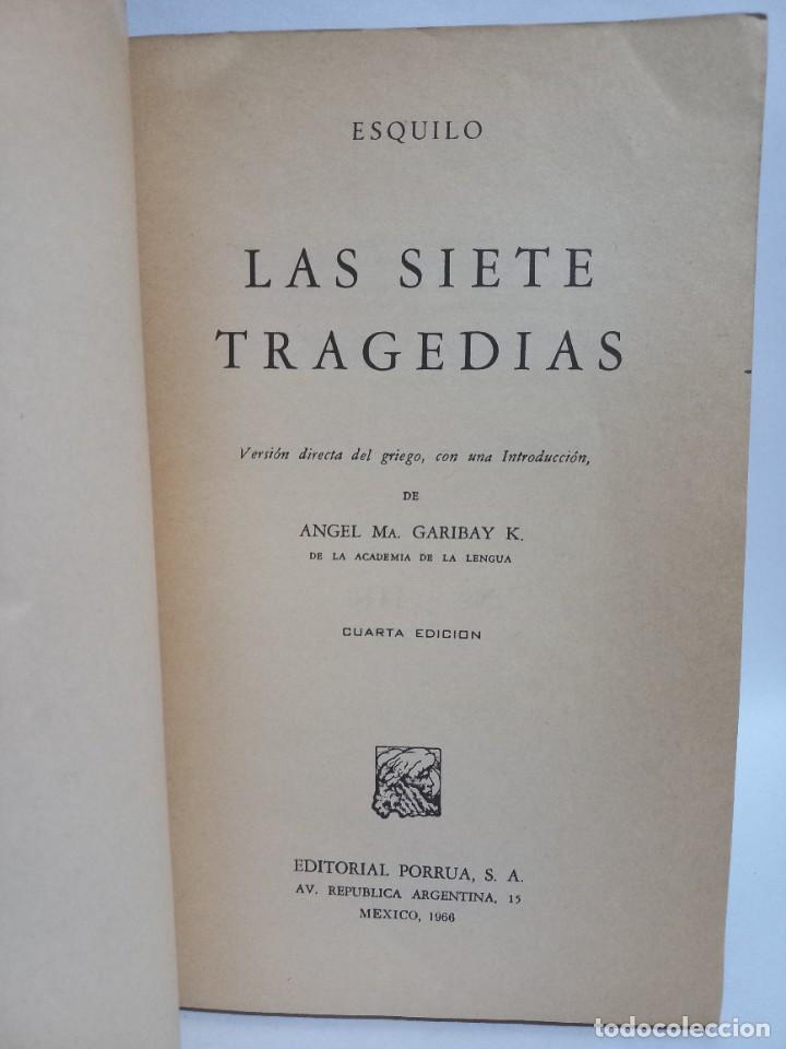Libros de segunda mano: Esquilo - Las Siete Tragedias - 1966 - Foto 3
