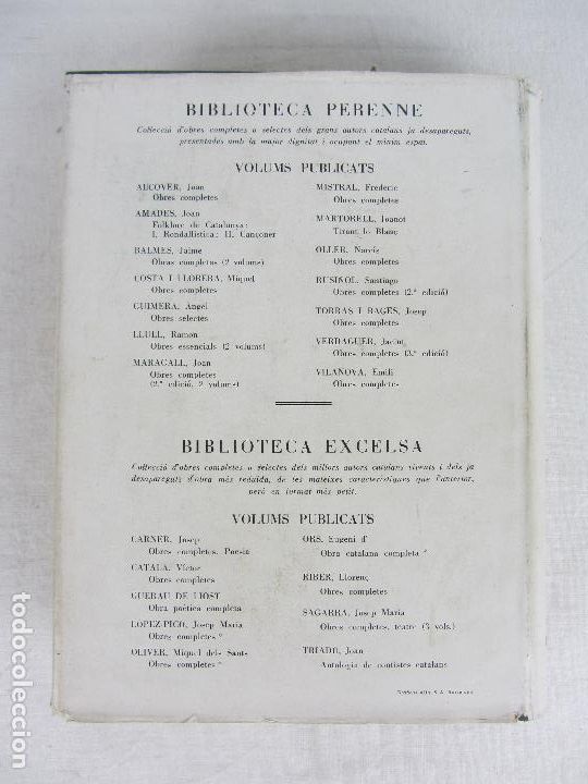 Libros de segunda mano: Obres Completes - Joan Maragall - Primera edici&oacute;n 1960 - Foto 4