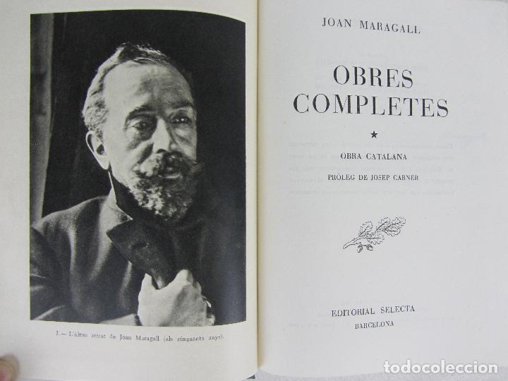 Libros de segunda mano: Obres Completes - Joan Maragall - Primera edici&oacute;n 1960 - Foto 5
